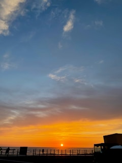 A beautiful sunset over the Great Barrier Reef in Australia.