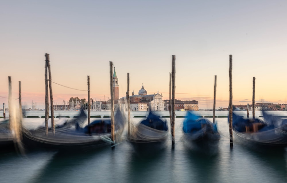 a number of boats in a body of water