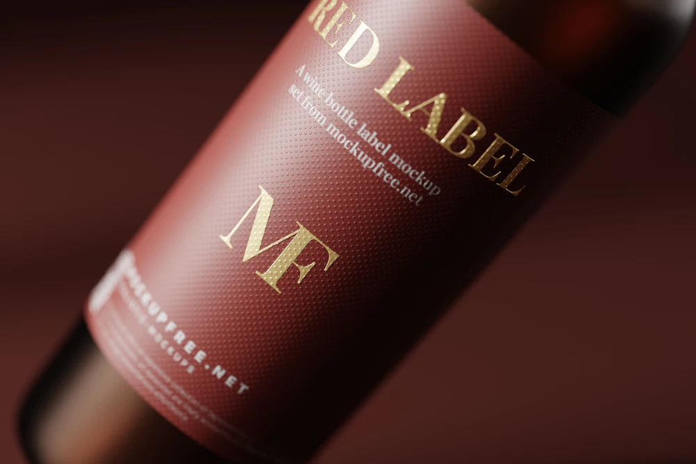 Etiqueta de una botella de vino