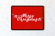 A vibrant e-card displayed on a tablet with colorful animations.