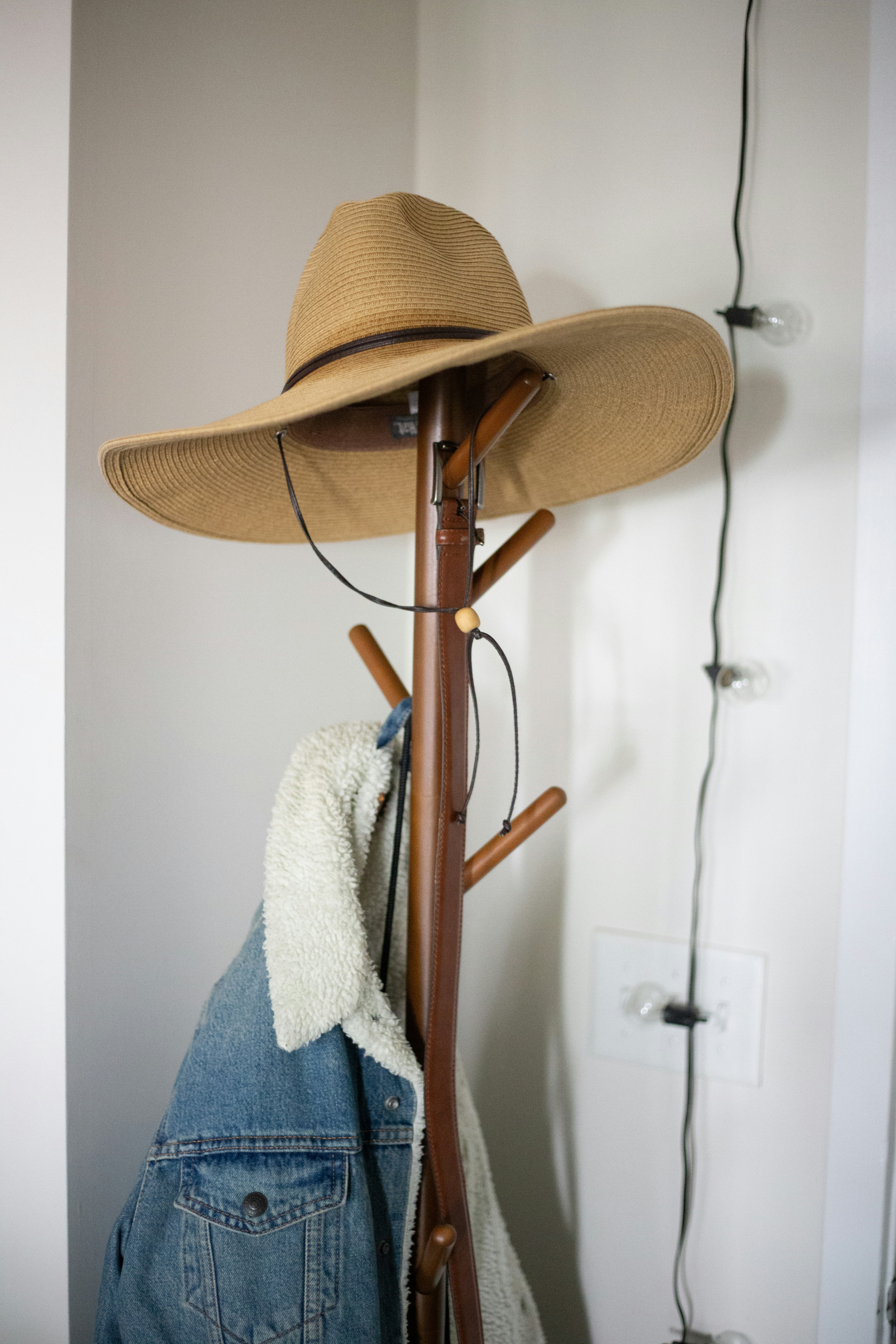 Rustic Wooden Coat Rack