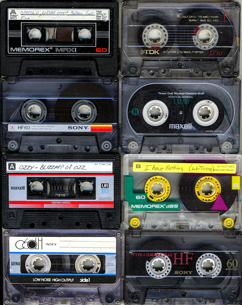 Collection of colorful cassette tapes representing the analog media revival