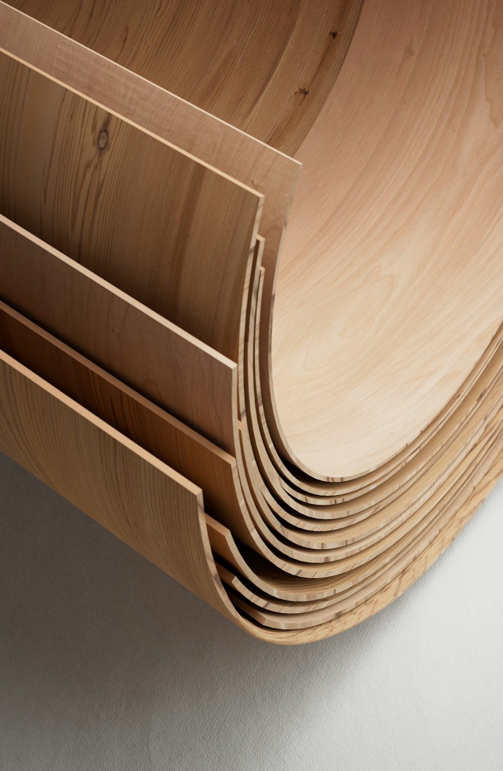 a stack of wooden boards stacked on top of each other