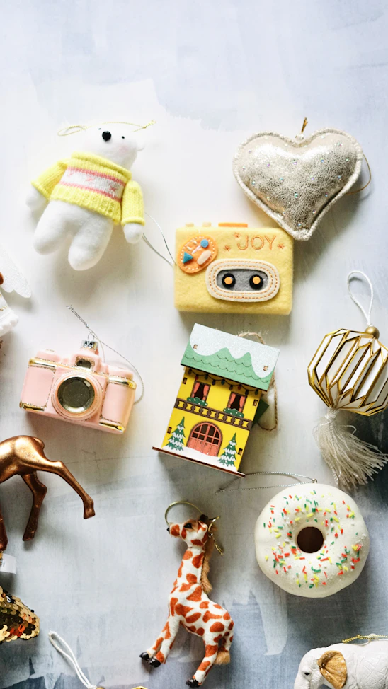 a table topped with lots of different types of toys