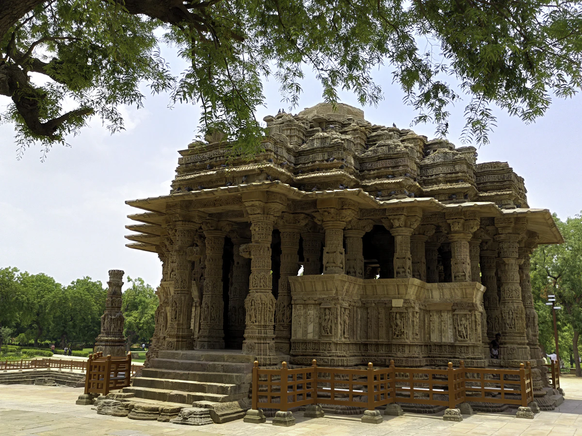Ancient stone structure, evoking the Vedic era where Yoga history begins