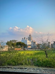A serene temple landscape showcasing spiritual tourism.