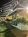 A multi-story building with illuminated windows at night, featuring a modern architectural design. Lush greenery and potted plants line the walkway leading to the entrance, with well-maintained lawns and foliage providing a serene atmosphere. Soft lighting enhances the ambiance, creating a welcoming environment.