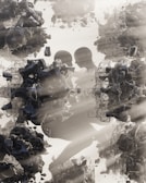 Abstract human form drawing focusing on spatial design influences.