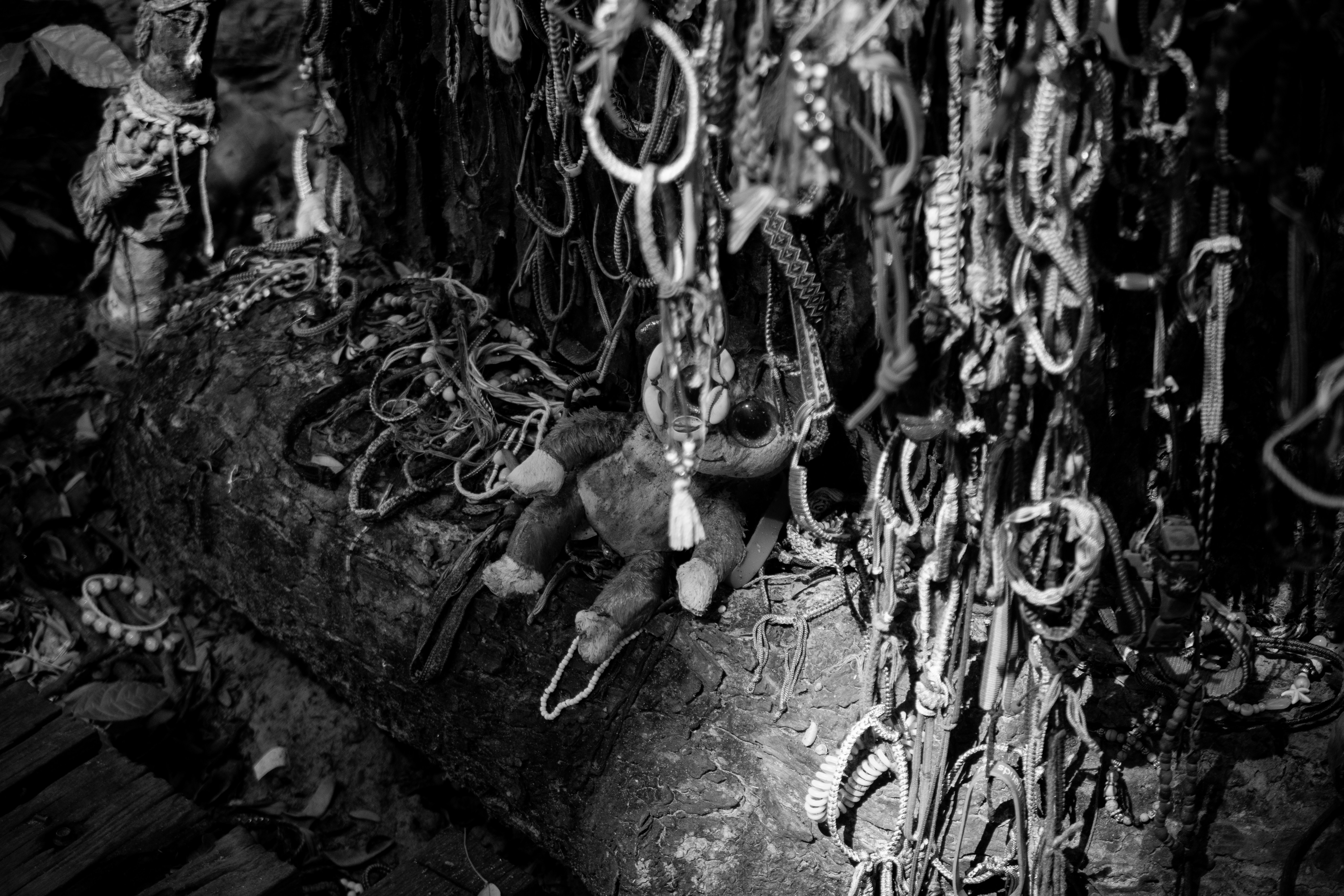 Bracelets of children executed at the Choeung Ek Genocide Center.