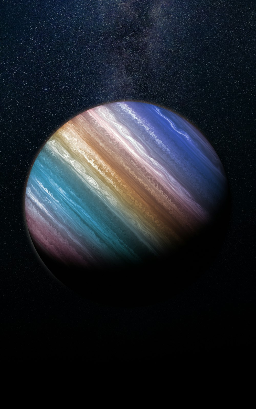 Ein Bild des Planeten Saturn aus dem Weltraum