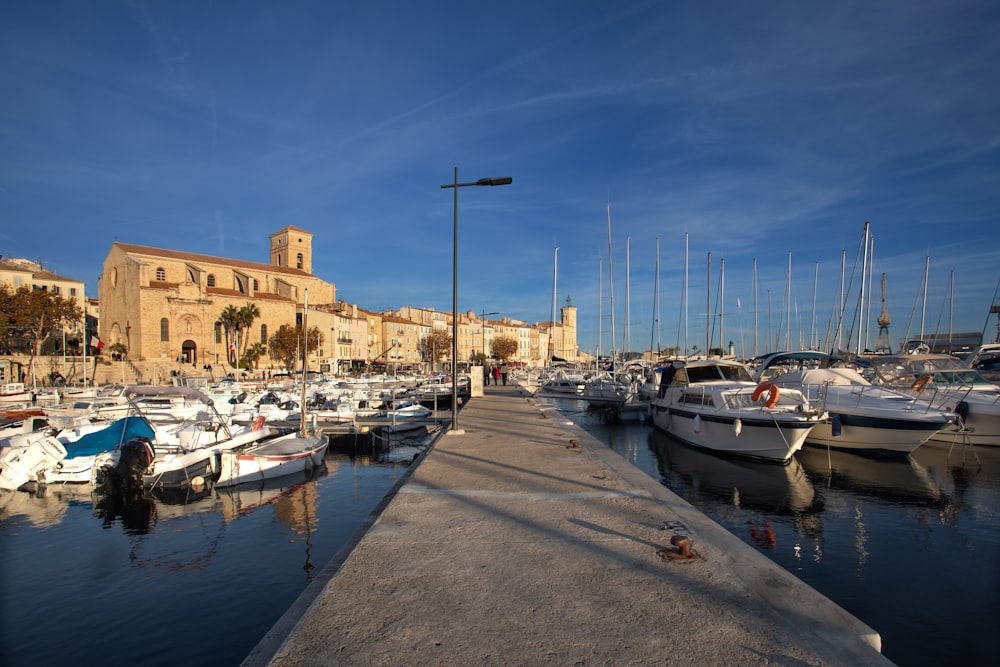 a bunch of boats that are in the water