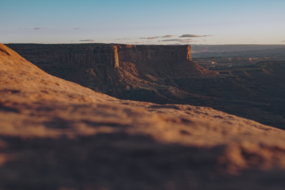 a view of a canyon from a high point of view