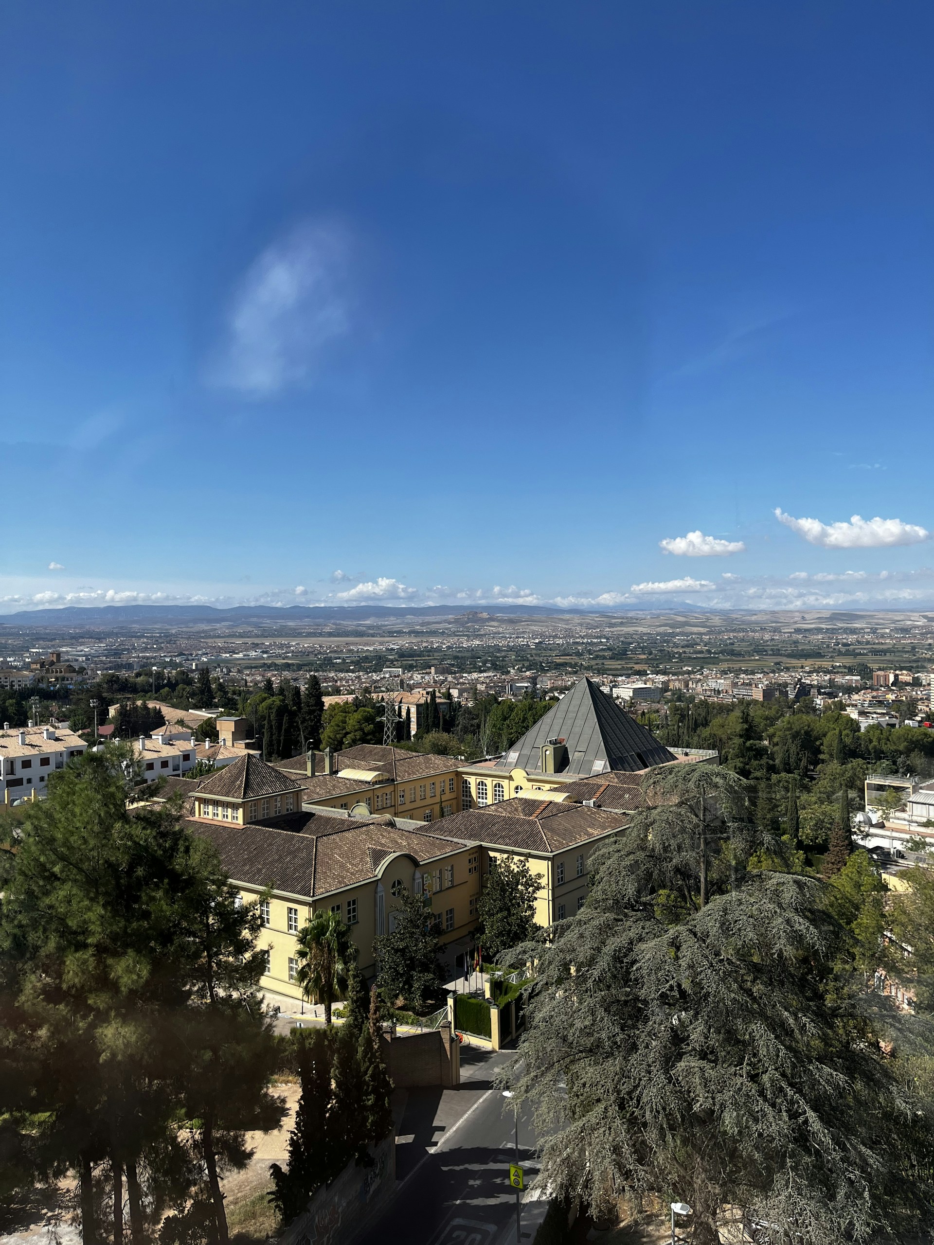 a view of a city from a high point of view