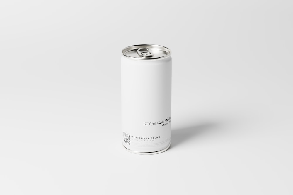 a can of soda on a white background