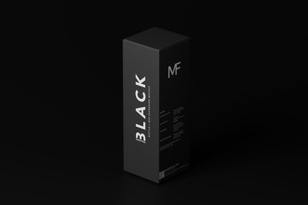 a black box on a black background