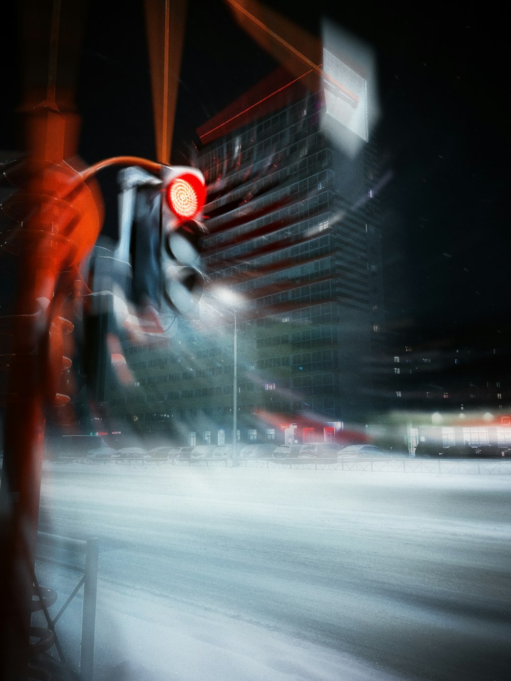 a traffic light sitting on the side of a road