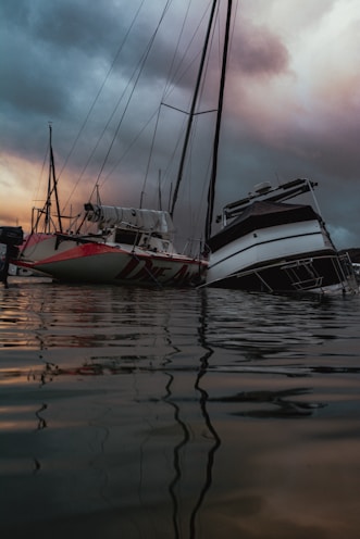 a couple of boats that are in the water