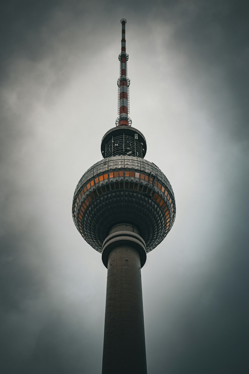 a tall tower with a sky background