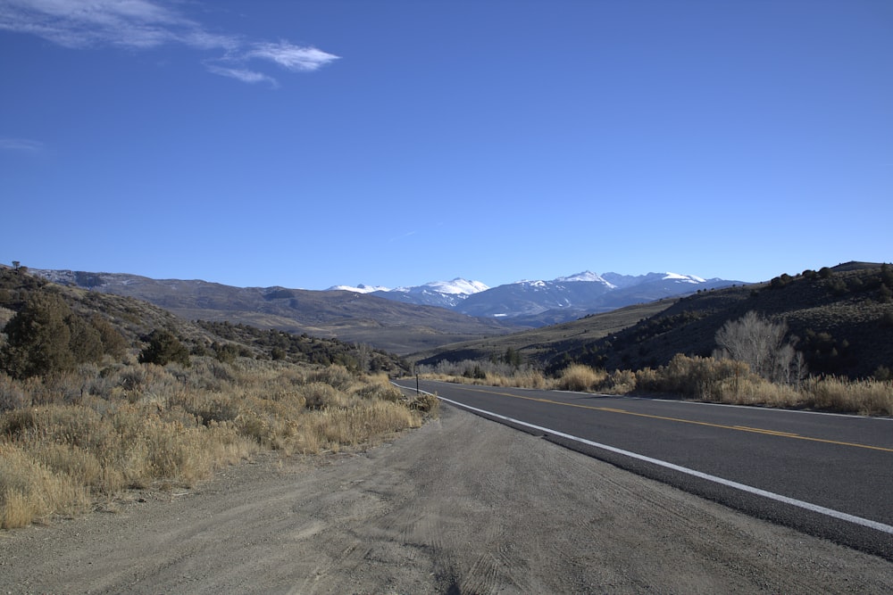 a road in the middle of a mountain range