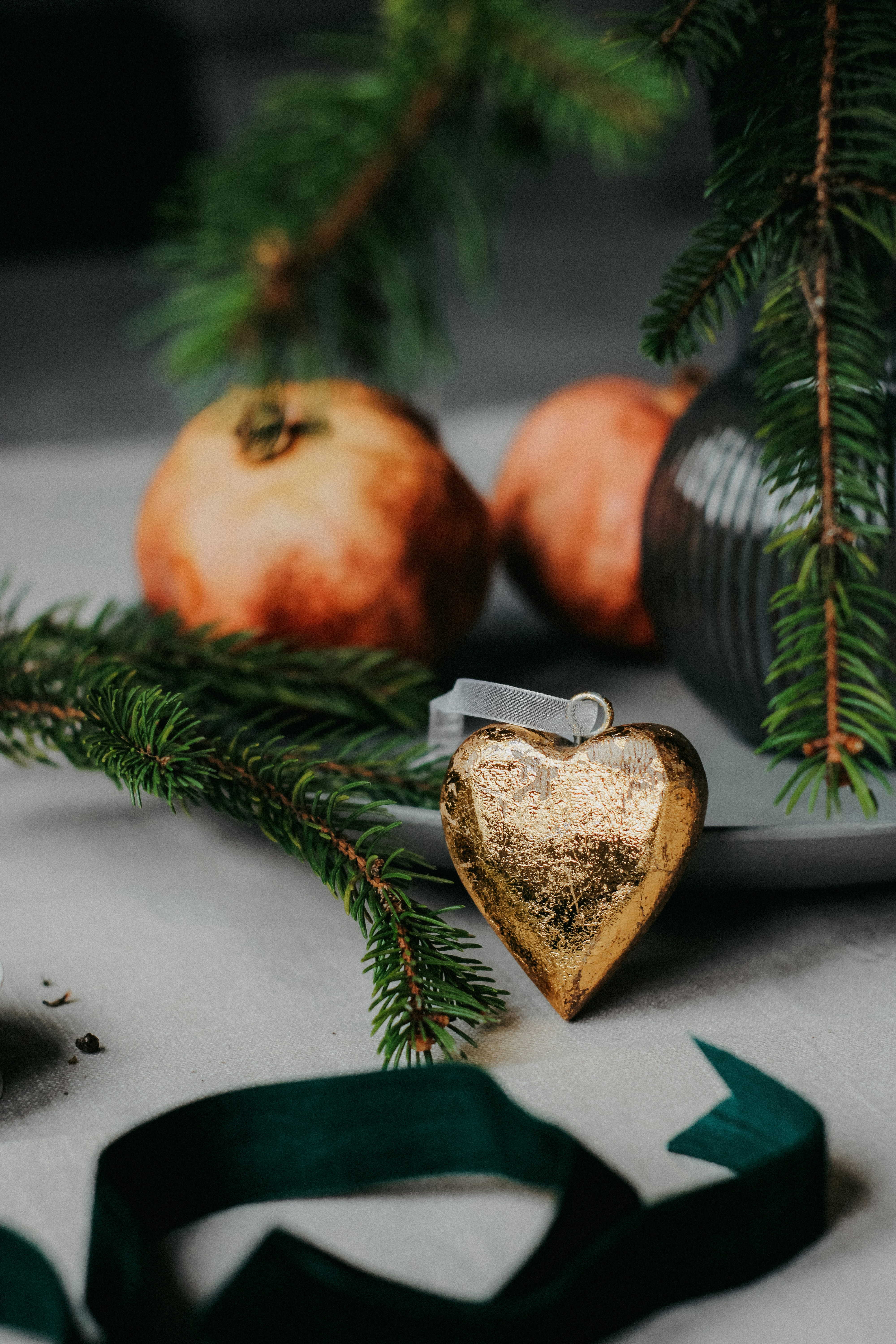 Palline decorative per albero di Natale a forma di cuore in
