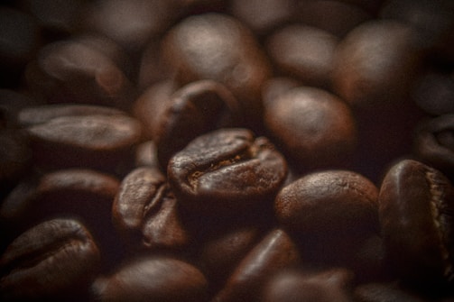 A close-up of coffee beans from Bangka Belitung.