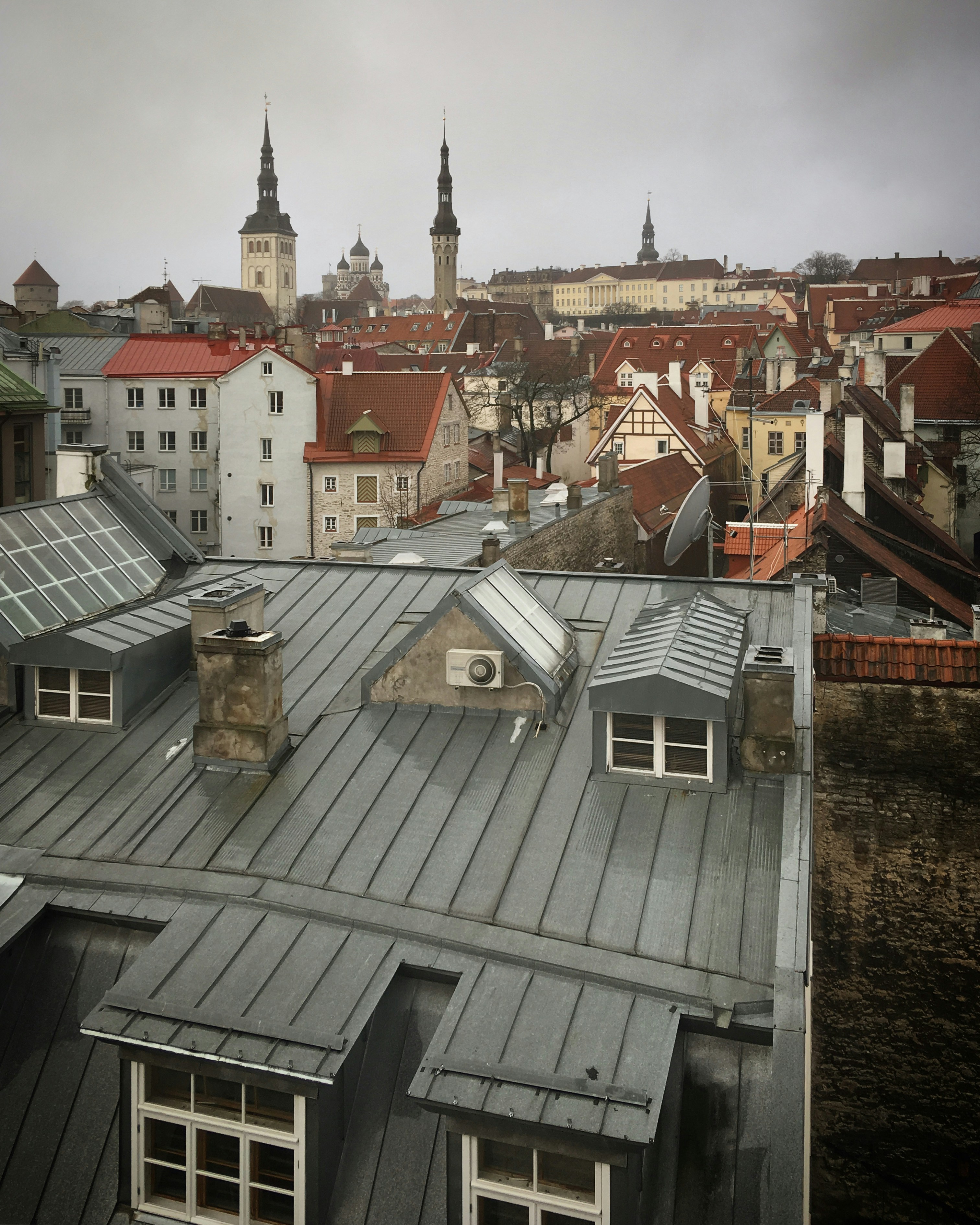 a view of a city from a roof of a building