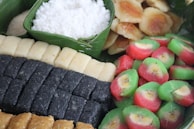 A colorful array of traditional Brazilian desserts.
