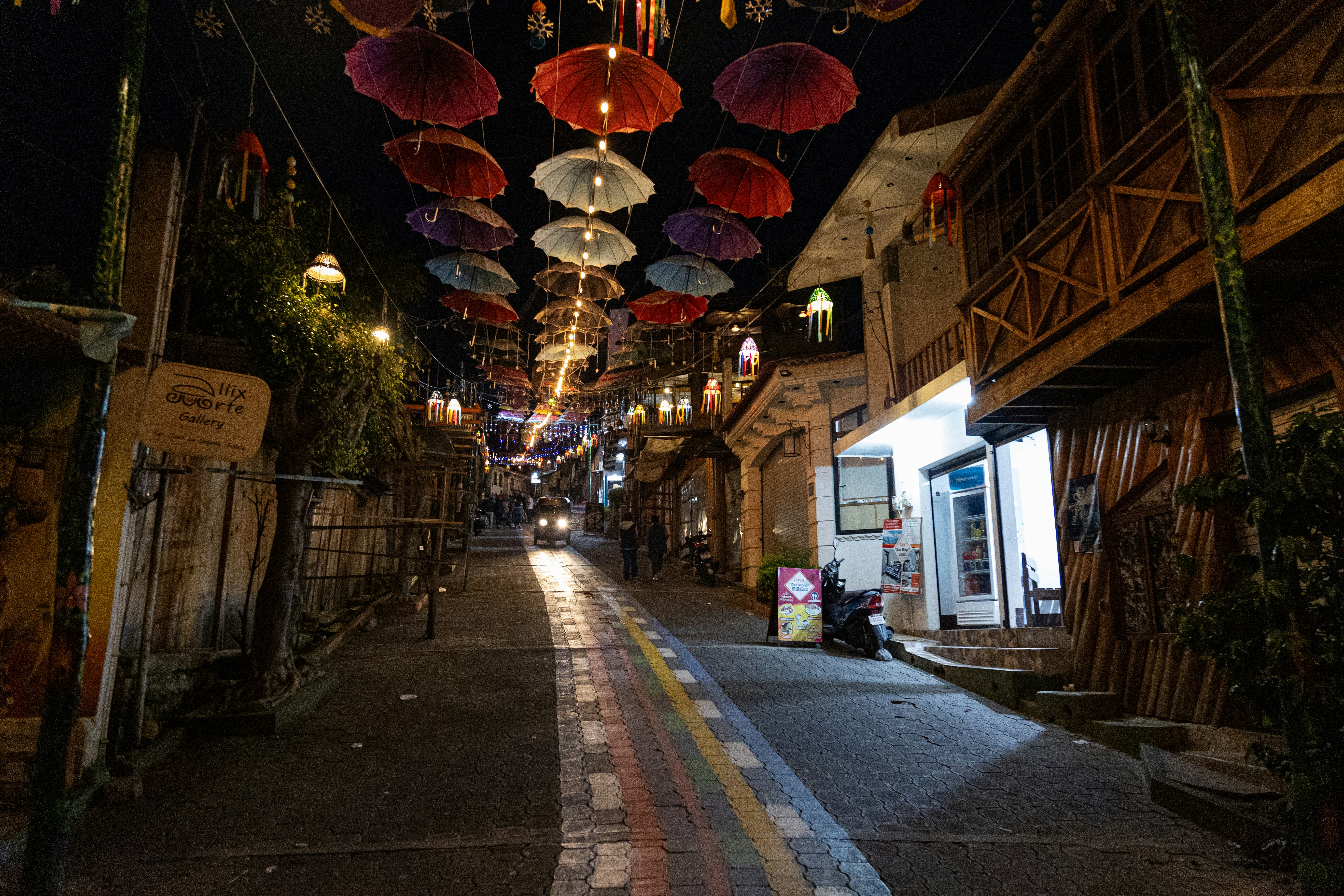 A street in San Juan la Laguna, Guatemala.