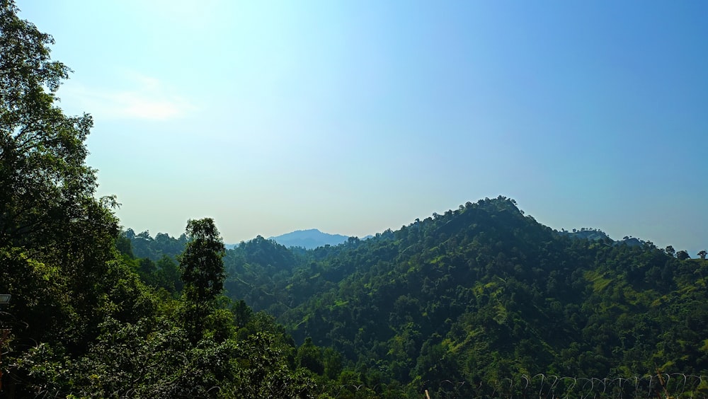 a view of a mountain range from a distance