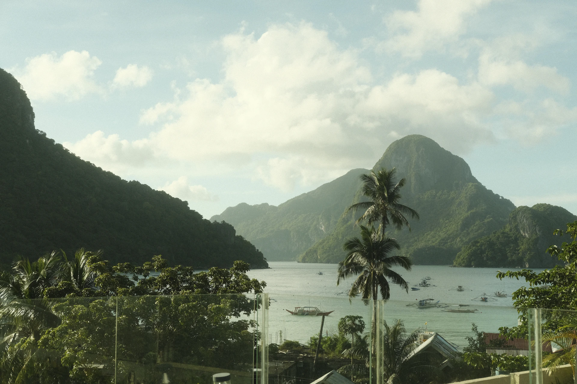 a large body of water surrounded by mountains