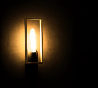 Close-up of a Luminous inverter panel glowing softly in a home setting.