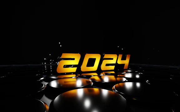 A sleek countdown timer with warm glowing numbers against a dark background