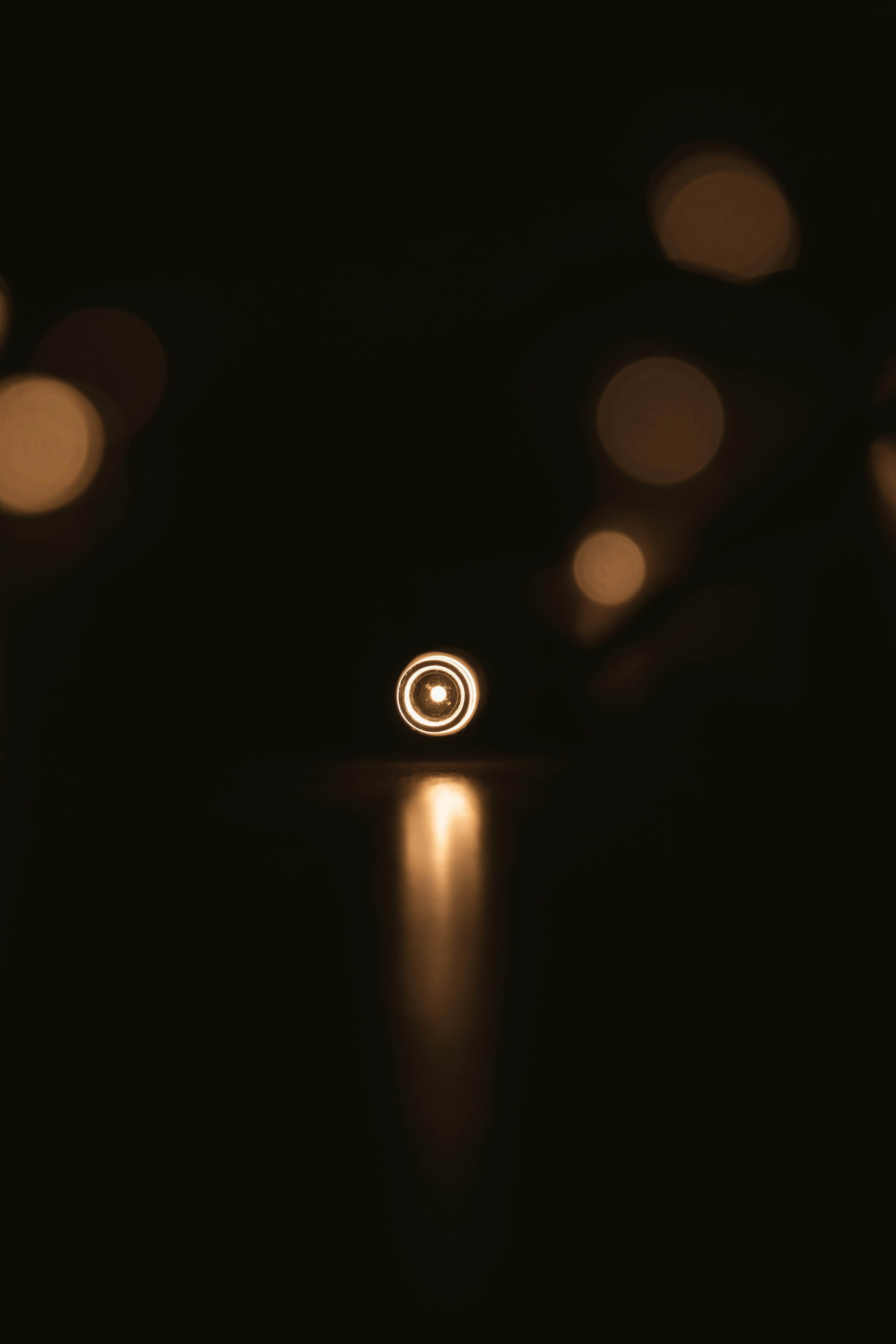 a light that is on in the dark