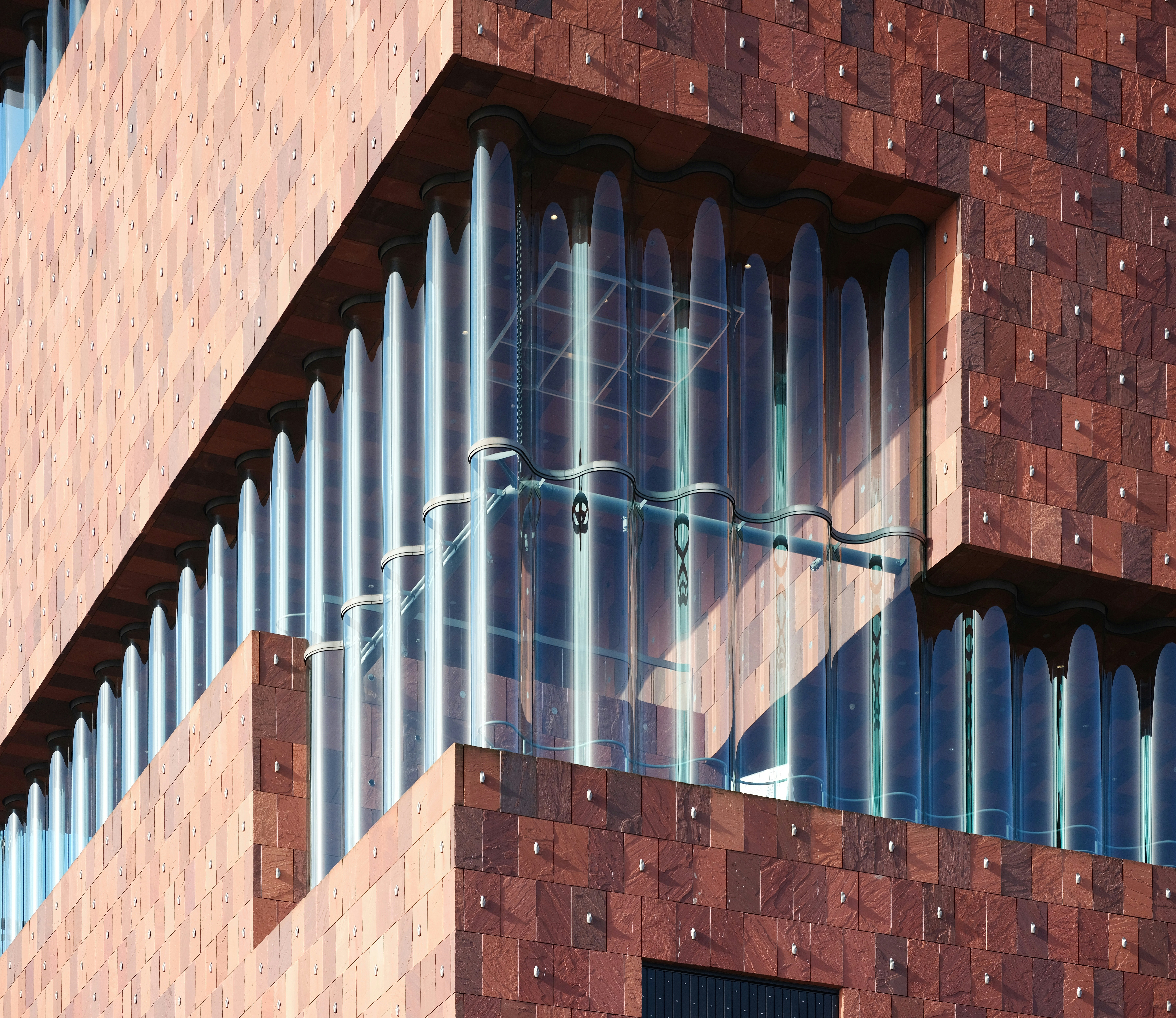 Modern glass office building