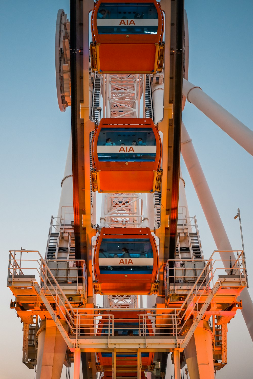 a very tall structure with a train on top of it