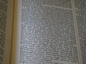 Open book showing a page with clean, modern layout and insightful text