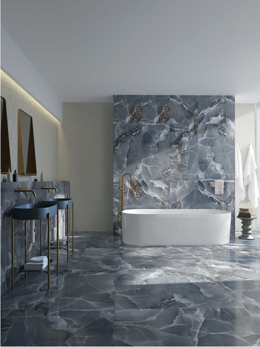 Marble bathroom