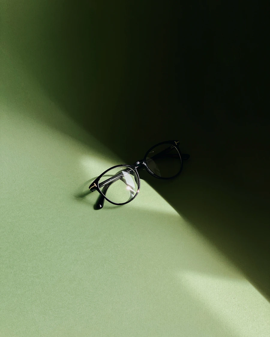 Eyewear in shadow