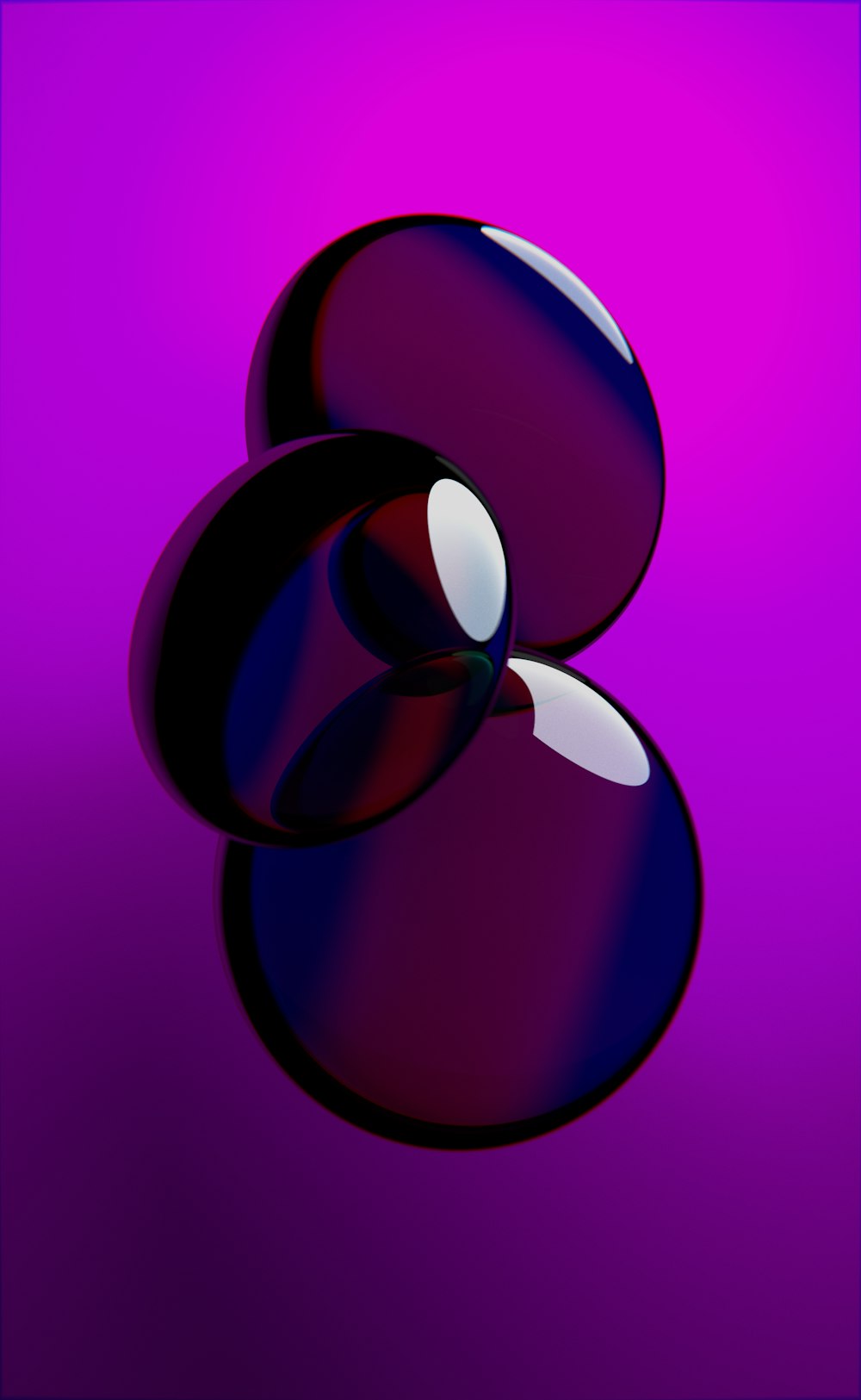 a picture of a purple and black object