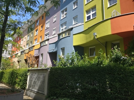 A vibrant community with 3D housing units designed for therapeutic living.