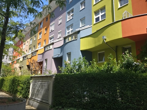 A vibrant new housing development.