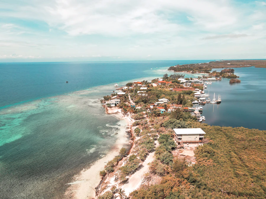 Vista aérea de Utila