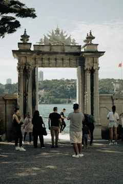 A scenic view of a famous international landmark visited during a group trip.