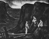 A minimalist monochrome illustration representing solitude and reflection in an urban Brazilian setting.