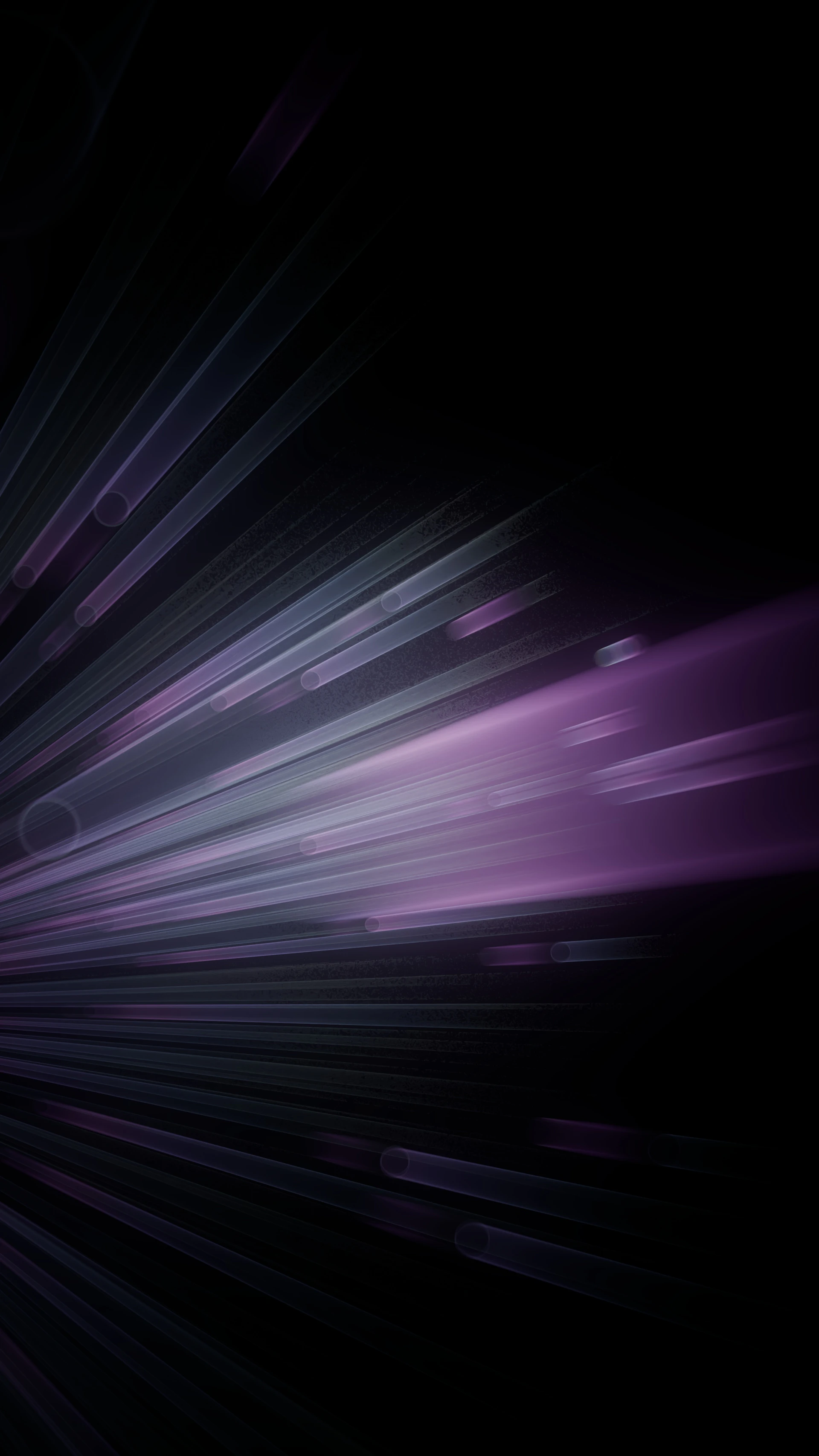 a purple and black background with lines and dots