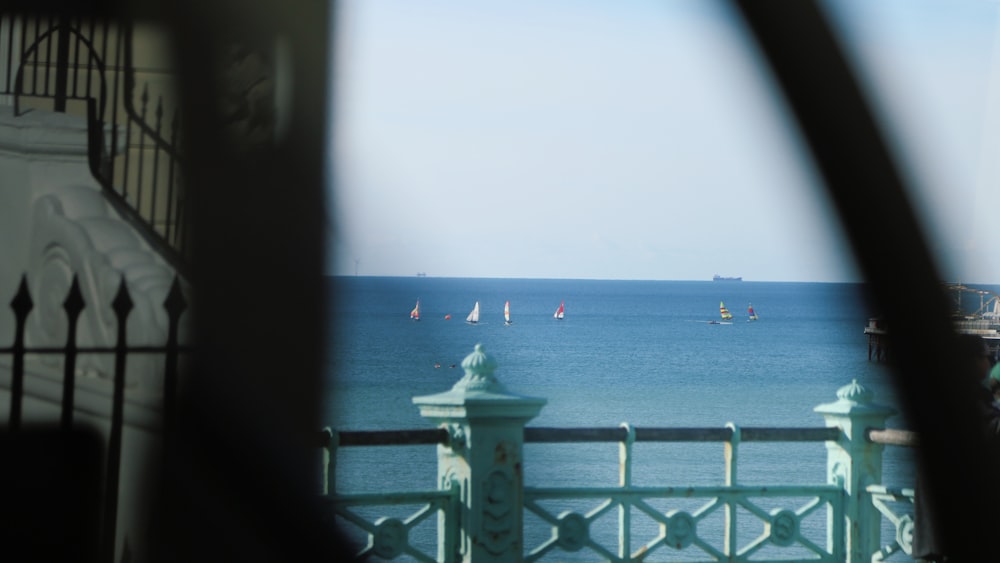 a view of a body of water from a balcony