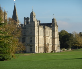 a large building with a clock tower on top of it