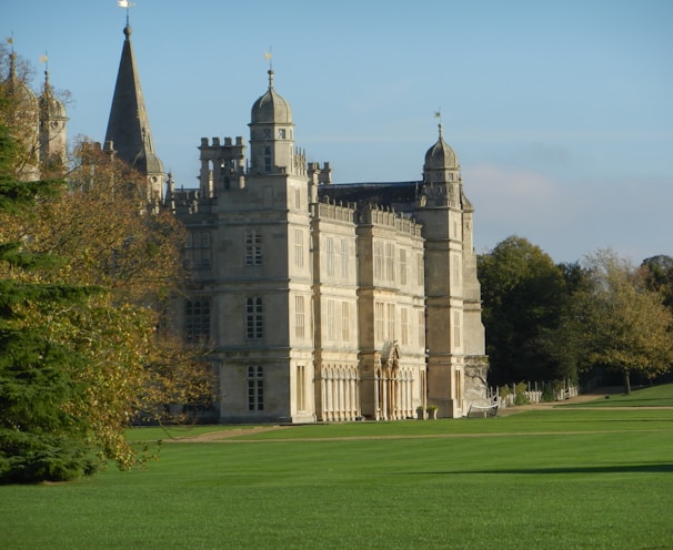 a large building with a clock tower on top of it