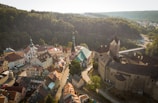 An aerial view of Haapsalu's old town showcasing its charm.