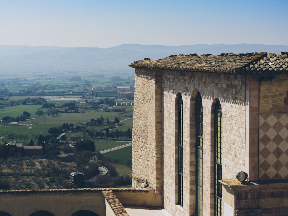 a view of a city from a high point of view